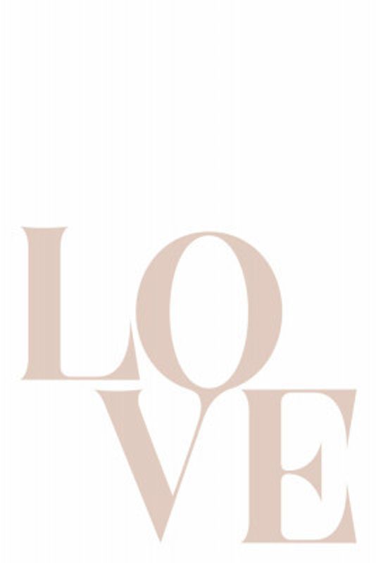Minimalist Love Typography