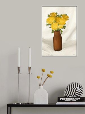 Vase of Flowers in Yellow