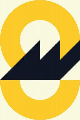 Bold Yellow and Black Shapes