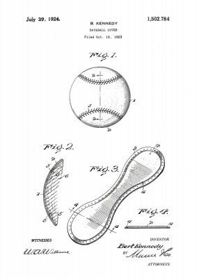 Baseball Cover Patent 1923