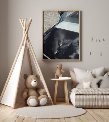 Vintage Sleek Black Car