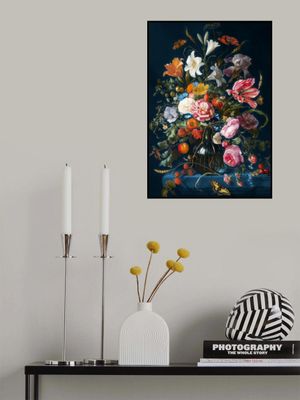 Vase With Flowers - the On Blue Edition