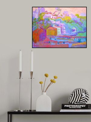 Colorful Hillside Scene