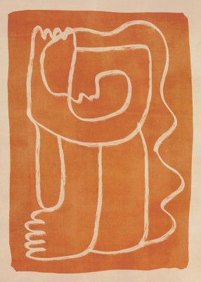 Abstract Line Art Figure