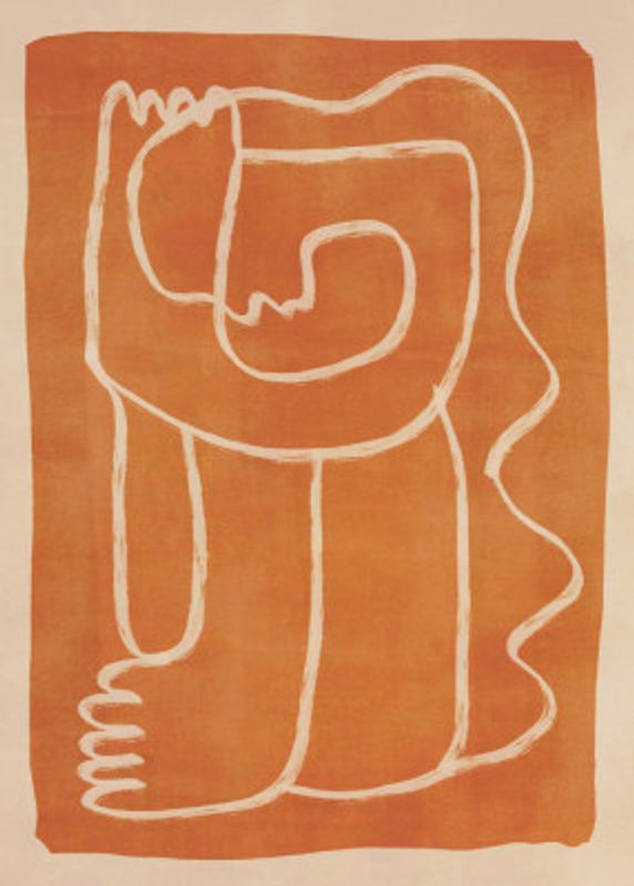 Abstract Line Art Figure