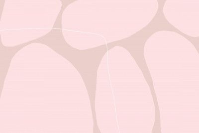 Pink Organic Shapes And Thin White Lines