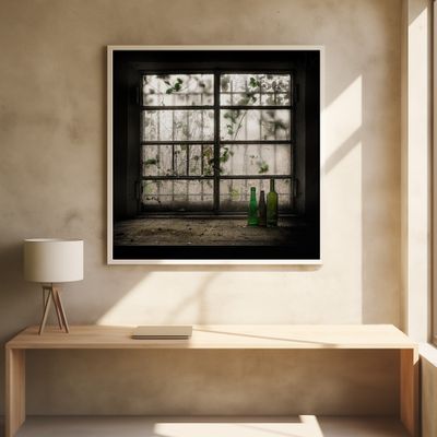 Still-Life with glass bottle