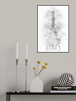 Monochrome Art PARIS Eiffel Tower | watercolor