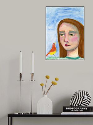 Lady With little Bird