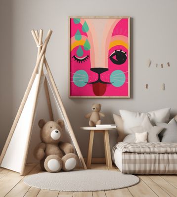 Vibrant Feline Dreams