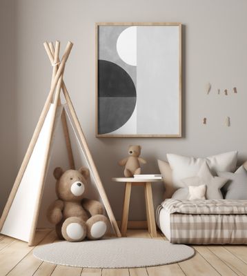 Geometric Shapes With A Monochromatic alette