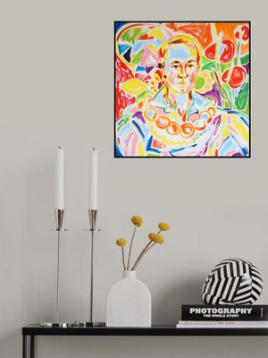 Self Portrait With Lemon And Anthurium, Tamara Jare, oil on canvas