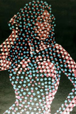 Woman in dots