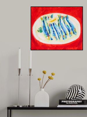 Plate of Anchovies, Tamara Jare, oil on canvas