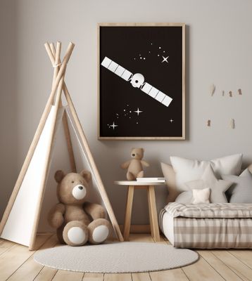 Retro Space Satallite