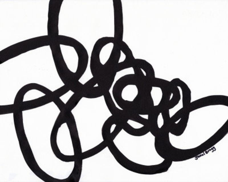 Ovals In Sumi Ink III