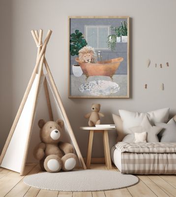 Leo Lion in Copper Bath