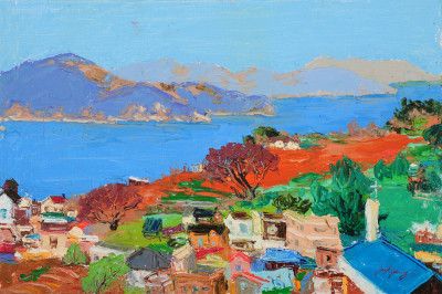 Geoje Island beach scenery in Korea