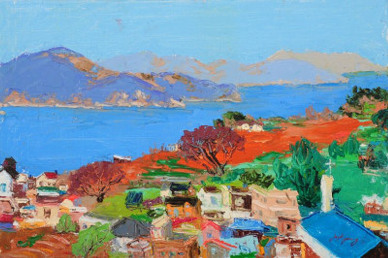 Geoje Island beach scenery in Korea