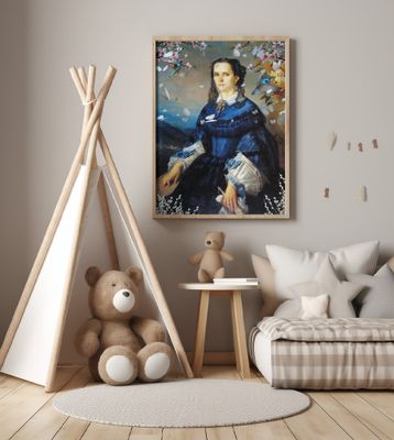 Lady Blue Hummingbird Blooms