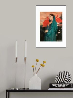 Young Woman With Ibis No.2