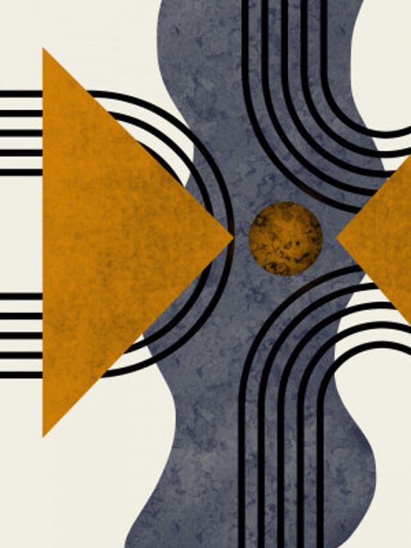 Textured Mid Century Composition 3