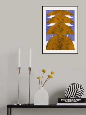 Golden Marble Sphere Design