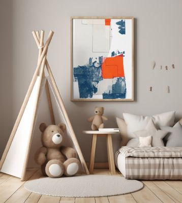 Neutral Abstract Shapes On White 3