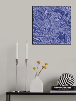 Tropical Doodle Cobald Blue