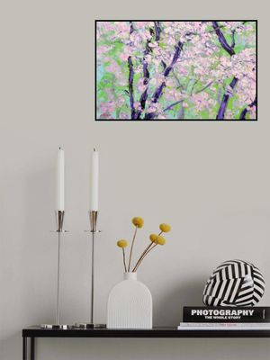 cherry blossoms oil on canvas