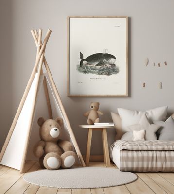 Bowhead Whale By Johann Christian Daniel Von Schreber.