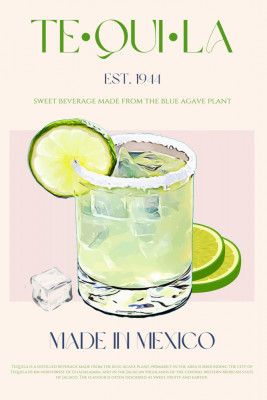Tequila Drink With Lime And Ice