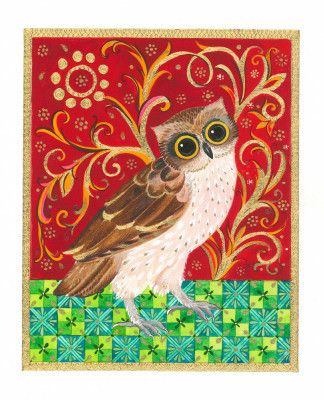 Medieval Owl Red
