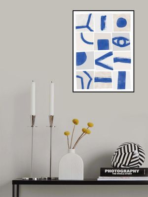 Minimalist Blue Brushstrokes