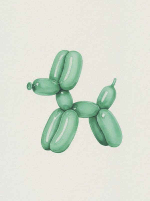 Green Balloon Dog
