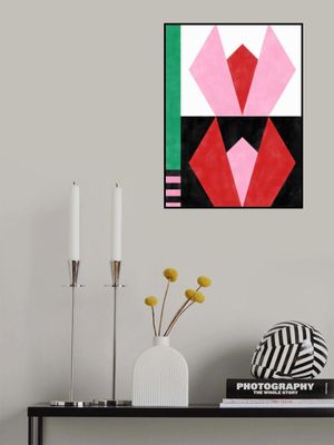 Geometric Artworkwith Triangles And Rectangles