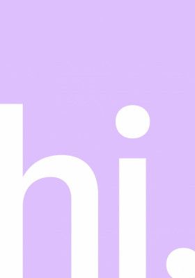 Hello in Lavender