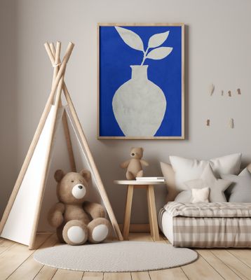 White Vase Silhouette