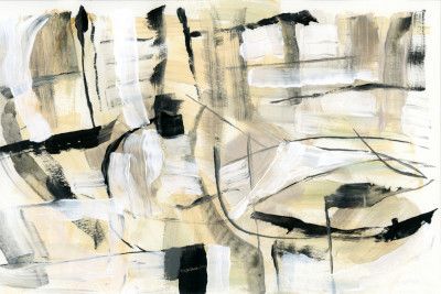 Black and White Textured Shapes 4