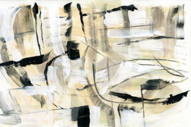 Black and White Textured Shapes 4