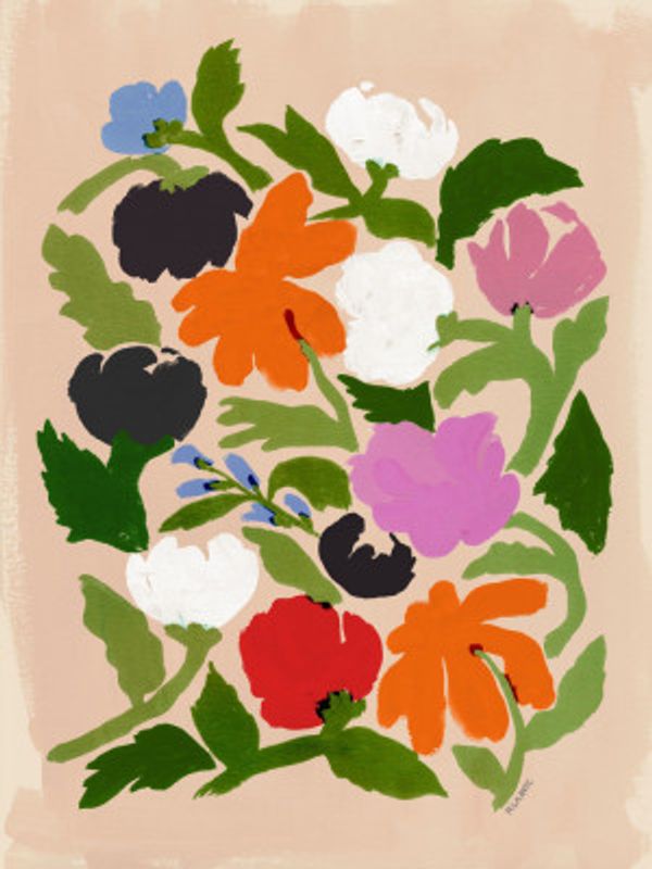 Vibrant Floral  Abstract Flowers