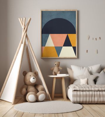 Rainbow Plus Shapes  Blue Mustard4