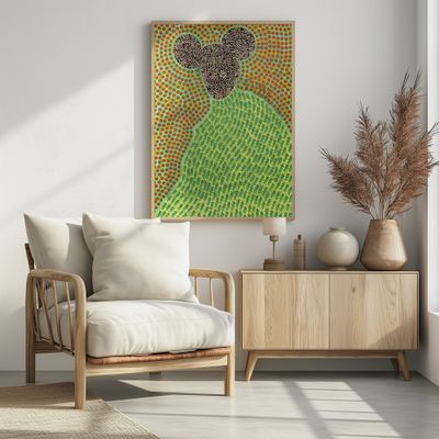 Whimsical Dotted Mouse