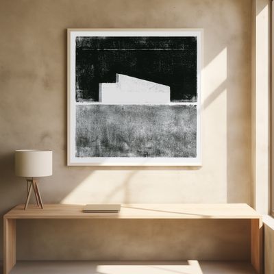 Barn On Field No2 Art Print