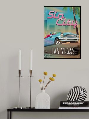 Sin City Las Vegas Travel Poster