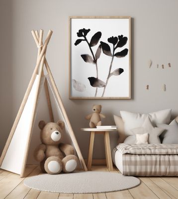 Sumi Fading Flowers II