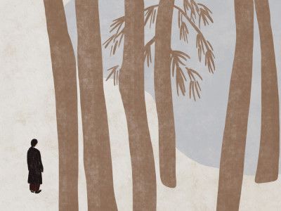 Seeking peace in the woods