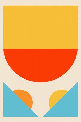 Bright Minimal Shapes Series #1