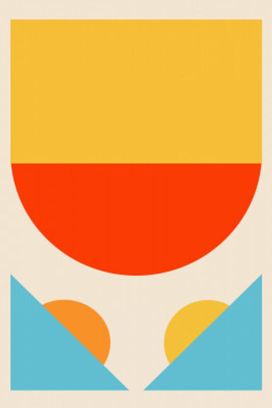 Bright Minimal Shapes Series #1
