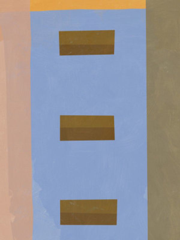 Abstract Blue Blocks